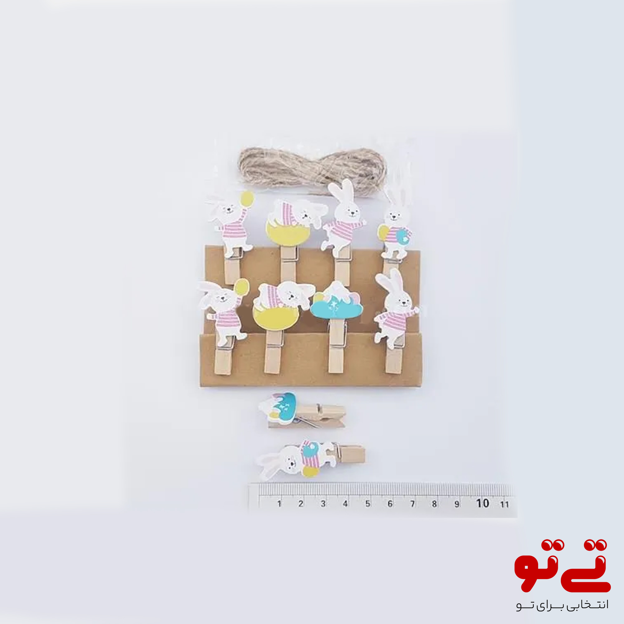 گیره چوبی خرگوش مدل2425